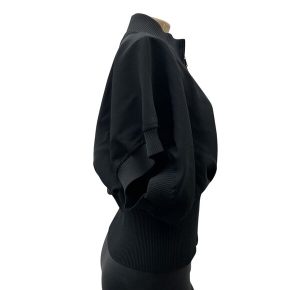 Louis Vuitton Uniforms Black No Sleeve Dolman Zip Front Jacket Womens 42/S NWT - Picture 4 of 10